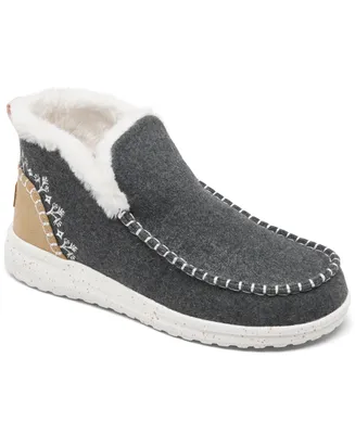 Hey Dude Women's Denny Wool Faux Shearling Boots from Finish Line