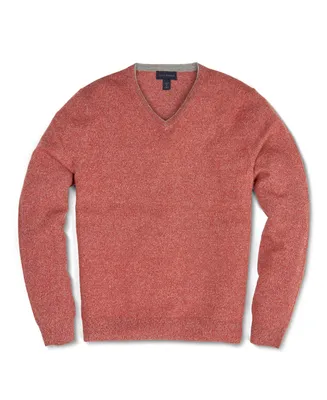 Scott Barber Men's Marled Cashmere Vee Sweater