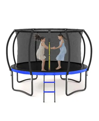 Simplie Fun Big Trampoline with Safety Enclosure & Accessories