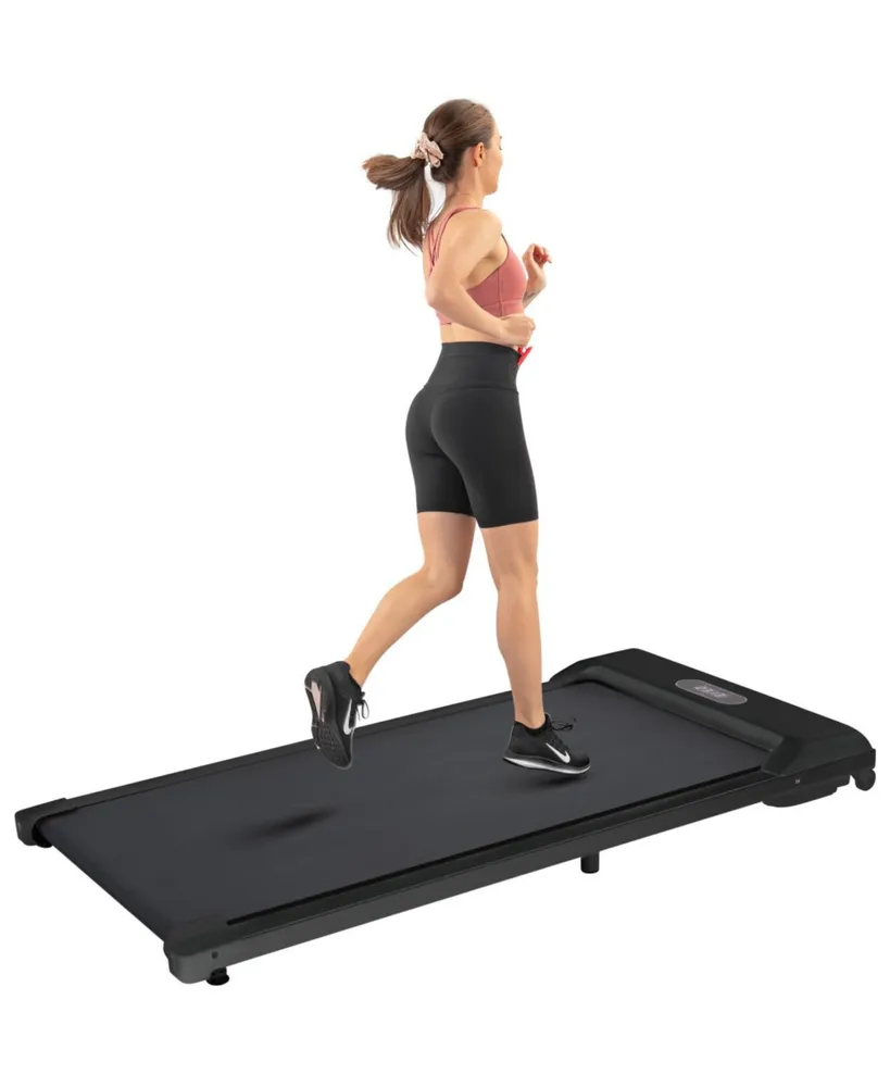 Simplie Fun 2 In 1 Under Desk Electric Treadmill 2.5HP, With Tooth App And Speaker, Remote Control