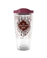 Tervis Harry Potter The Marauder's Map Made in Usa Double Walled Insulated Tumbler Travel Cup Keeps Drinks Cold & Hot, 24oz, Classic