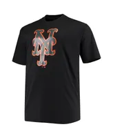 Men's Fanatics Pete Alonso Black New York Mets Big and Tall Wordmark Name Number T-shirt