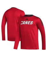 Men's adidas Red Carolina Hurricanes Aeroready Long Sleeve T-shirt