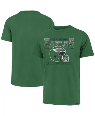 Men's '47 Brand Kelly Green Distressed Philadelphia Eagles Time Lock Franklin Big and Tall T-shirt