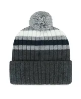 Men's '47 Brand Gray New York Yankees Stack Cuffed Knit Hat with Pom