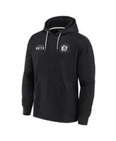 Men's and Women's Fanatics Signature Black Brooklyn Nets Super Soft Fleece Pullover Hoodie