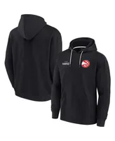 Men's and Women's Fanatics Signature Black Atlanta Hawks Super Soft Fleece Pullover Hoodie