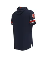 Men's Under Armour Navy Auburn Tigers Shooter Raglan Hoodie T-shirt