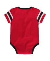 Infant Boys and Girls Red Carolina Hurricanes Hockey Jersey Bodysuit