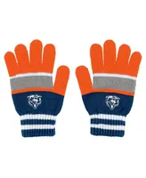 Women's Wear by Erin Andrews Chicago Bears Stripe Glove and Scarf Set