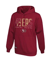 Men's Scarlet San Francisco 49ers Backfield Combine Authentic Pullover Hoodie