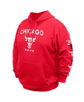 Men's New Era Red Chicago Bulls Big and Tall 2023/24 City Edition Pullover Hoodie