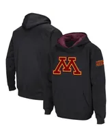 Big Boys Colosseum Black Minnesota Golden Gophers Big Logo Pullover Hoodie