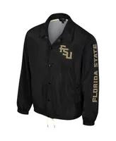 Women's The Wild Collective Black Florida State Seminoles 2023 Coaches Full-Snap Jacket