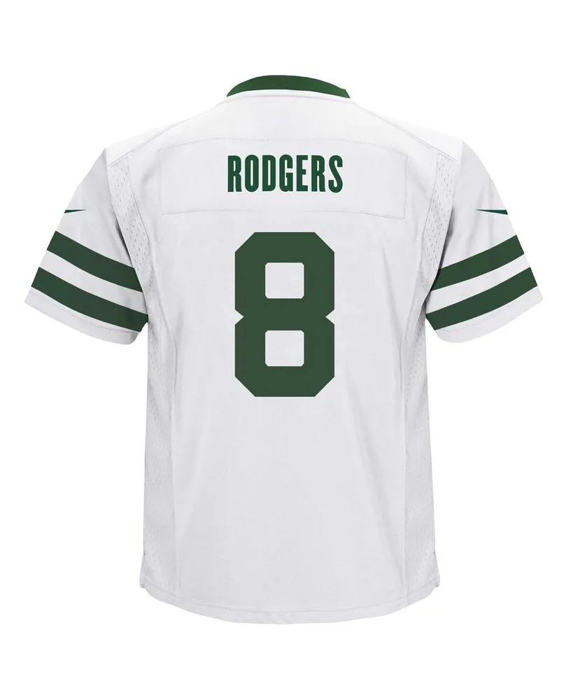 Preschool Boys and Girls Nike Aaron Rodgers White New York Jets Alternate Game Jersey