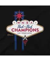 Men's and Women's Stadium Essentials Black Las Vegas Aces 2023 Wnba Finals Champions Welcome To Pullover Hoodie