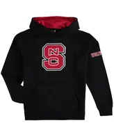 Big Boys Black Nc State Wolfpack Logo Pullover Hoodie