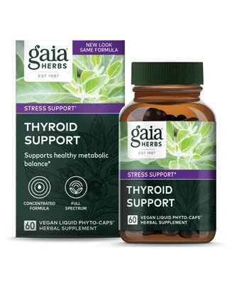 Gaia Herbs Thyroid Support - Made with Ashwagandha, Kelp, Brown Seaweed, and Schisandra to Support Healthy Metabolic Balance and Overall Well-Being