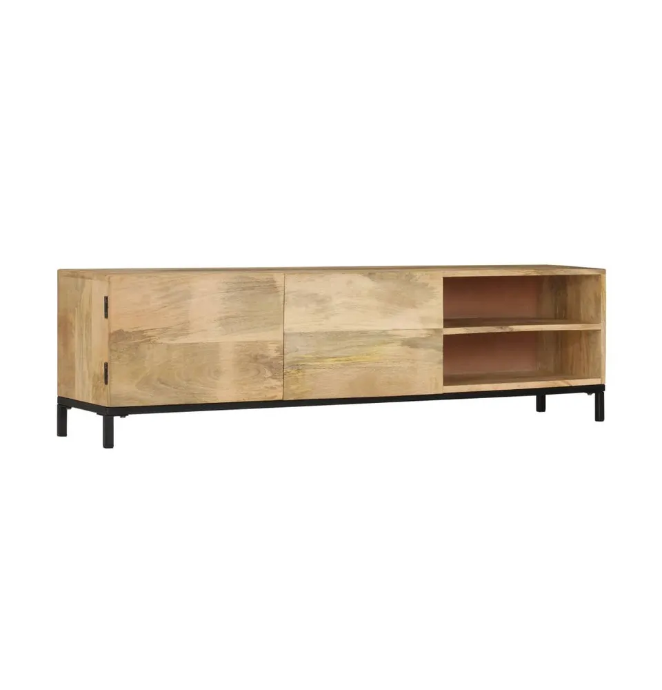 Tv Stand 57.1"x11.8"x16.1" Solid Wood Mango