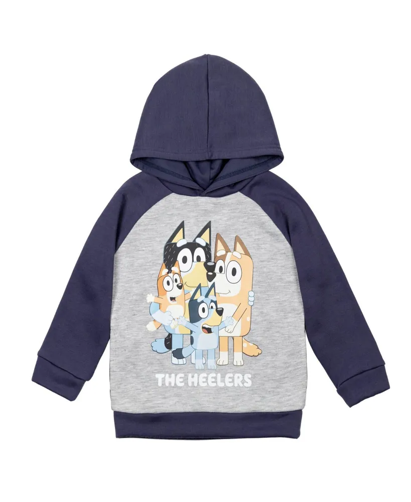 Bluey Mom Dad Bingo Fleece Hoodie Little Kid to Big