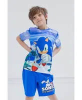 Sega Little Boys Sonic the Hedgehog T-Shirt and Bike Shorts Outfit Set to