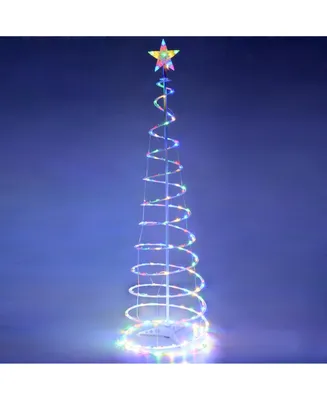 6 Color Changing Led Spiral Tree Lights Outdoor/Indoor Holiday Christmas Decor Led Battery Power