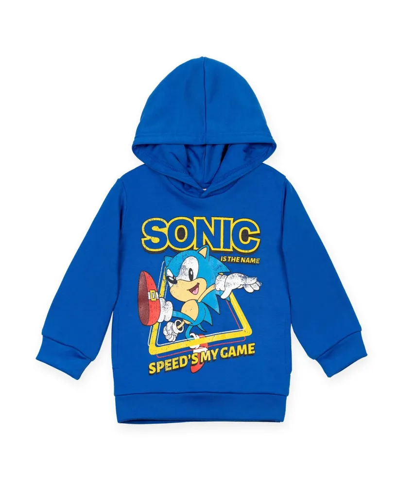 Sega Boys Sonic the Hedgehog Tails Knuckles Hoodie to