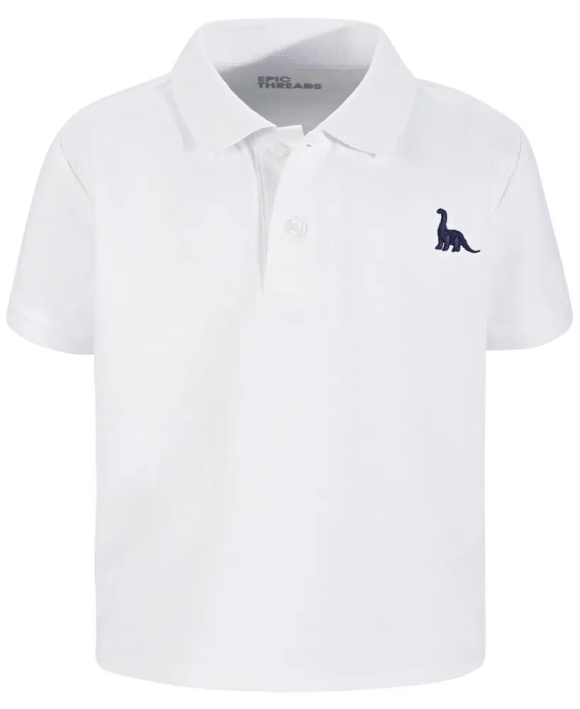 Epic Threads Toddler and Little Boys Dino Icon Polo Shirt, Created for Macy's