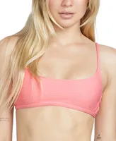 Volcom Juniors' So Current Scoop-Neck Cropped Bikini Top