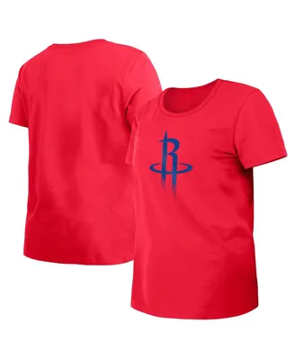 Women's New Era Red Houston Rockets 2023/24 City Edition T-shirt