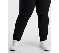 Style & Co Plus Mid-Rise Slim-Leg Stretch Jeans