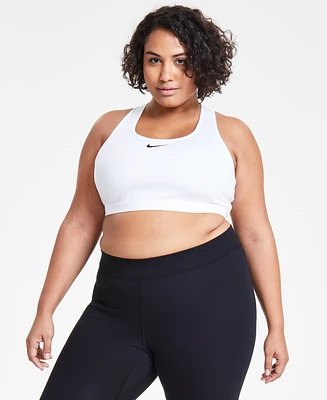 Nike Plus Active Medium-Support Padded Logo Sports Bra