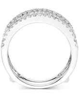 Diamond Double Row Guard Enhancer (1 ct. t.w.) in 14k White Gold