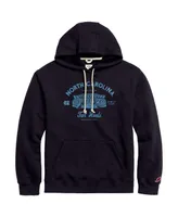 Men's League Collegiate Wear Navy Distressed North Carolina Tar Heels Stadium Essential Pullover Hoodie