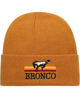 Men's American Needle Brown Bronco Bronco Cuffed Knit Hat
