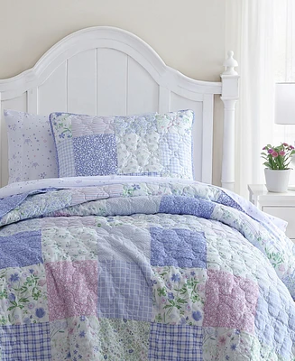 Laura Ashley Kids Parker Patchwork Reversible Piece Quilt Set