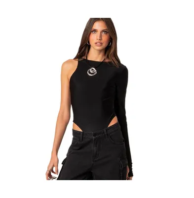 Women's Mason one sleeve bodysuit