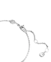 Swarovski Rhodium-Plated Pave Infinity Link Bracelet