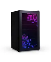 Newair Prismatic Series Can Beverage Refrigerator with Rgb HexaColor Led Lights, Mini Fridge for Gaming, Game Room