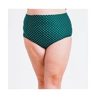 Calypsa Plus High-Waisted Bikini Bottom