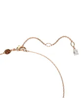 Swarovski Rose Gold-Tone Mixed Crystal Infinity Pendant Necklace, 15" + 2-3/4" extender