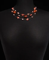 Style & Co Layered Stone Statement Necklace, 20" + 3" extender, Created for Macy's