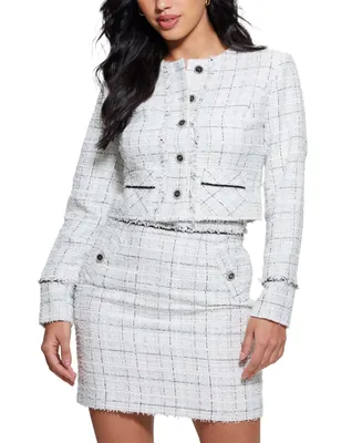 Guess Women's Sofia Tweed Jacket