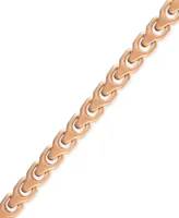 Bulova Rose Gold-Tone Ip Stainless Steel Link Bracelet