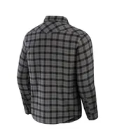 Men's Nfl x Darius Rucker Collection by Fanatics Gray Chicago Bears Flannel Long Sleeve Button-Up Shirt
