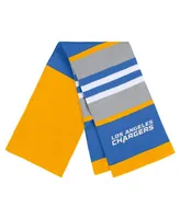 Women's Wear by Erin Andrews Los Angeles Chargers Stripe Glove and Scarf Set