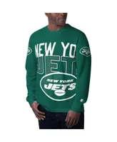 Men's Starter Green New York Jets Clutch Hit Long Sleeve T-shirt