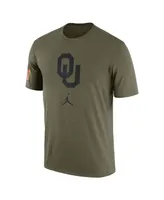 Men's Jordan Olive Oklahoma Sooners Military-Inspired Pack T-shirt