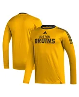 Men's adidas Gold Boston Bruins Aeroready Long Sleeve T-shirt