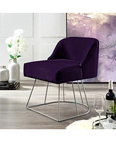Inspired Home Sonara Velvet Vanity Stool